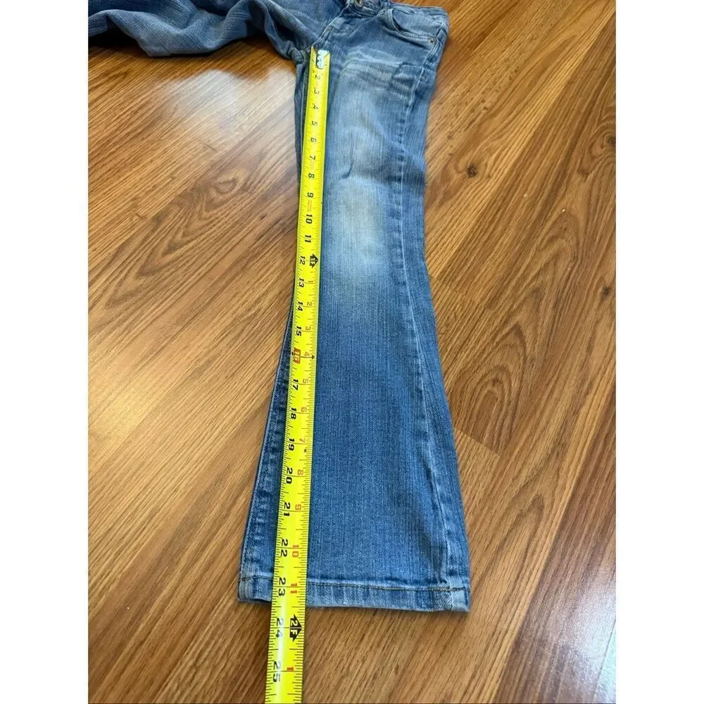 Levi's Kids Slim Fit Skinny Flare Cotton Denim Jeans Blue Size 7